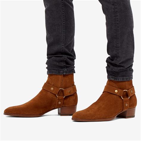 ysl nevada harness boots|wyatt harness boots in suede .